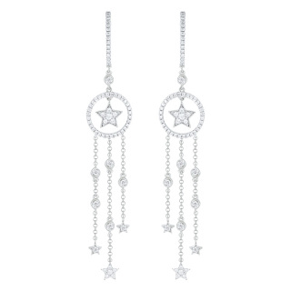 K18WGダイヤモンド ピアス