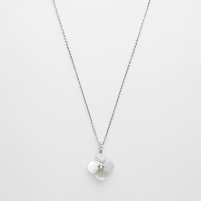 シェルフラワー リバーシブルネックレス