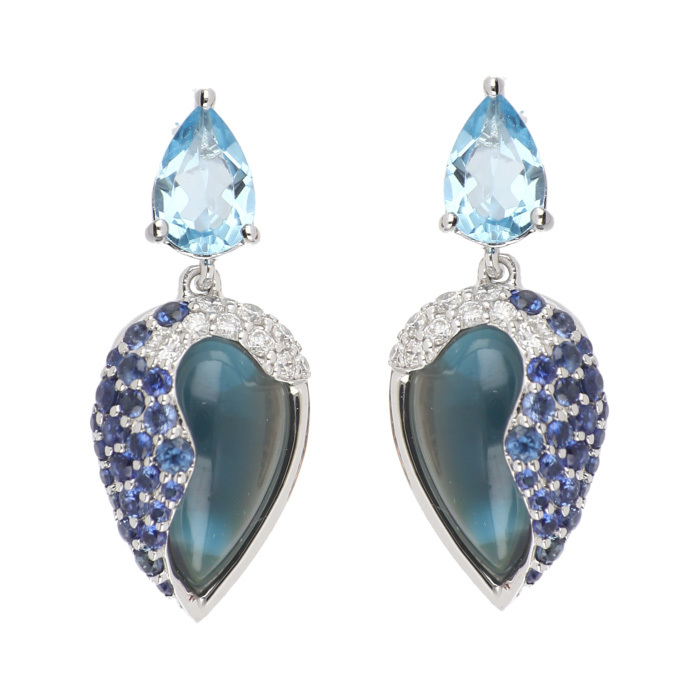 K18WGブルートパーズ ピアス(SCE053347)(sn250300)｜阪神オンライン