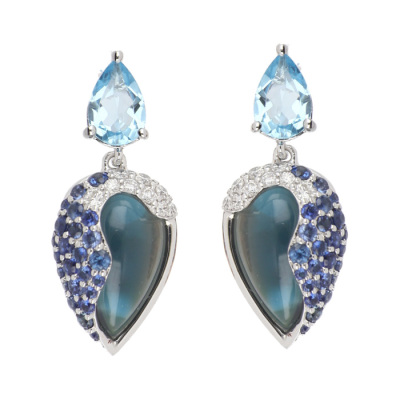 K18WGブルートパーズ ネックレス(SCN053349)(sn250299)｜阪神