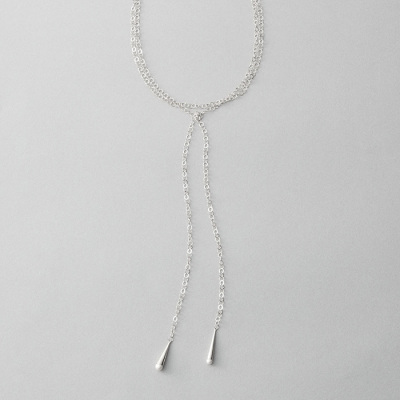 スーパーロング　ネックレス　パール_65354 シルバー