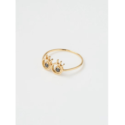 hirondelle et pepin】ヘビフックピアス（片耳用）【Happy Fortune