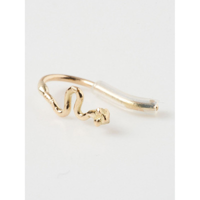 【hirondelle et pepin】ヘビフックピアス（片耳用）【Happy Fortune accessory特集】