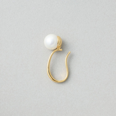 インイヤーカフス パール_46648イエローゴールド