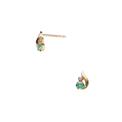 エメラルド ピアス_AJVA2366  EM