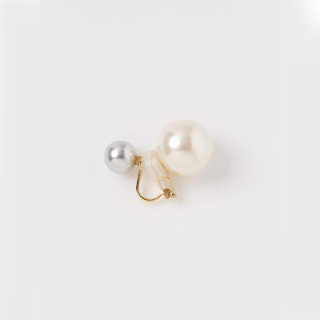 【MAYU】basic pearl rivets earring（片耳用）【#ミミフェス】