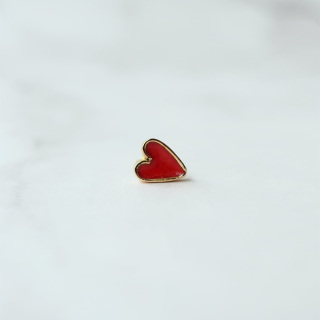 七宝ハートピアス（片耳）