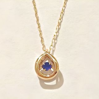 K10YG サファイヤ ネックレス_6C0227