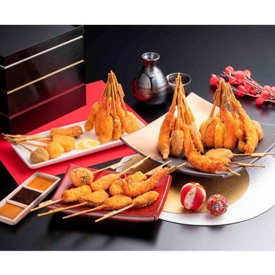 迎春串揚げセット「鶴」≪クール便・冷凍≫