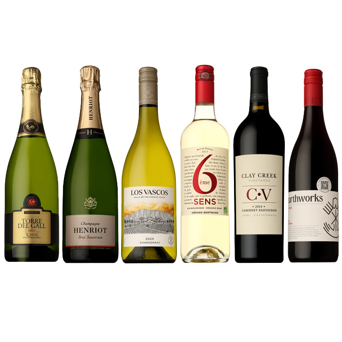12-F シャンパーニュが入った世界のワインセレクション6本セット