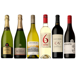 12-F  シャンパーニュが入った世界のワインセレクション6本セット