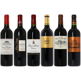 ［P-02］ボルドー銘醸地で造るボルドー好きに飲んで欲しい赤ワイン6本セット【大ワイン祭・ちょっと贅沢なワインセット】