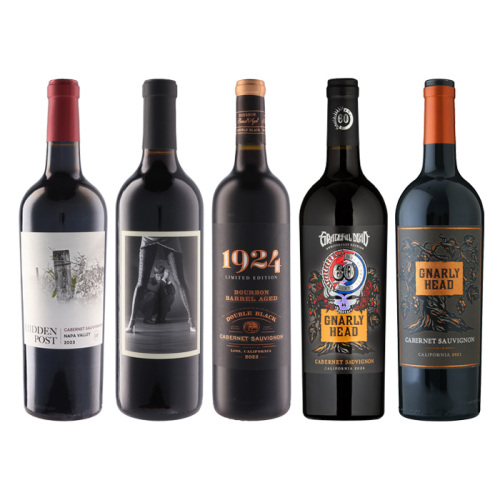 阪神のワイン ［P-12］アメリカの濃厚フルボディ5本セット【大ワイン祭・ちょっと贅沢なワインセット】