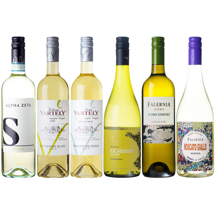 P-36］話題のモルドバワインが入った、フルーティ辛口白ワイン6本