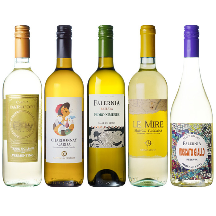 3-E 世界のこだわり生産者が造る旨安白ワイン5本セット(sw260055