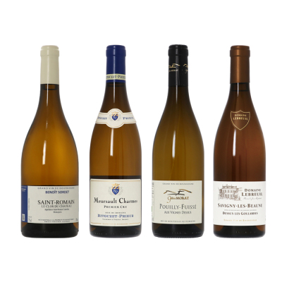［P-07］1級畑のムルソーを入れた、ブルゴーニュ産シャルドネ4本セット【大ワイン祭・ちょっと贅沢なワインセット】
