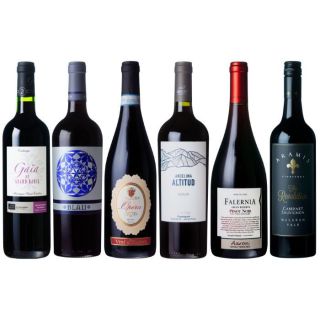 ［P-21］世界6カ国の赤ワイン飲み比べセット【大ワイン祭・ちょっと贅沢なワインセット】