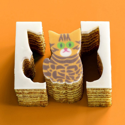 Cat Out！ confectionery ベンガルねこ・バナナ・バウム＜2月4日から10日お届け＞