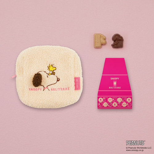 スヌーピー meets ブリュイエール もこもこスクエアポーチ＜1月21日