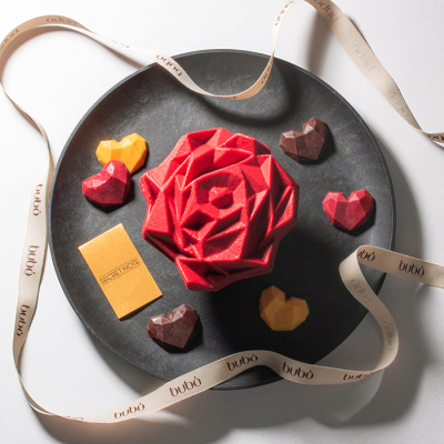 チョコスカルプチャー ジュエル ローズ グランデ＜2月6日から2月14日お届け＞