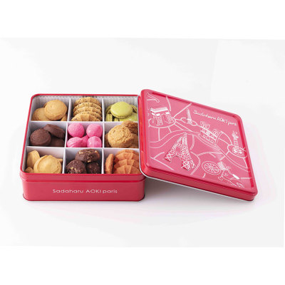 サダハルアオキ 阪急百貨店限定BOX パティスリー サダハル・アオキ・パリ コラボクッキー缶発売｜泉屋東京