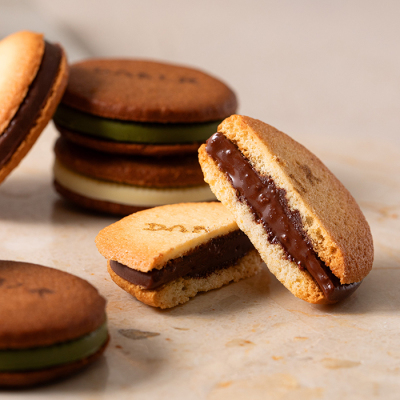 カカオサンドクッキー 6枚入(ミルク・ホワイト・抹茶)＜2月1日から2月14日お届け＞