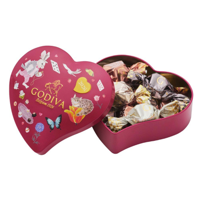 アリスのティーパーティ G キューブ アソートメント ハート缶 10粒入＜2月1日から2月14日お届け＞