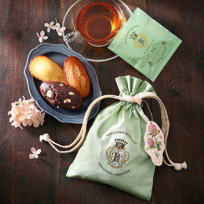 ブルトンヌ・ポシェット〈ボヌール〉～焼き菓子と紅茶～ 3個+2袋入＜2月6日から2月14日お届け＞