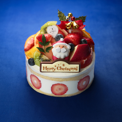 7種の果実のクリスマスデコ 4号<12月25日午前10時から午後5時受け取り>