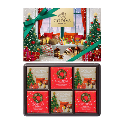 ゴディバ ブッシュ ド ノエル カレアソートメント 6枚入