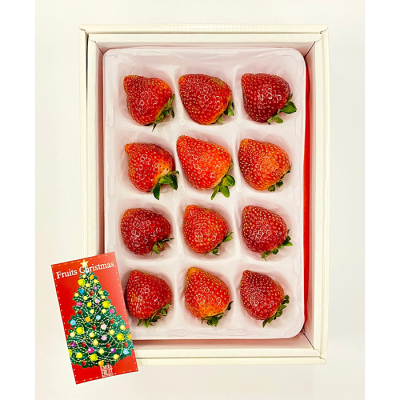 【Xmasカード付き】福岡県 あまおう 12玉