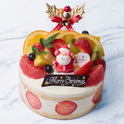 7種の果実のクリスマスデコ 4号<12月20日受け取り>