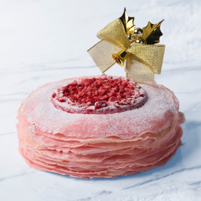 (57)ミルクレープいちご 12cm〈Xmas〉＜12月25日お届け＞