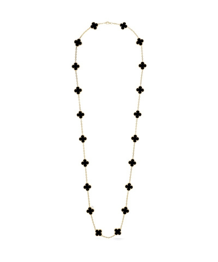 ヴィンテージ アルハンブラ ロングネックレス、20モチーフ(xw3E0103