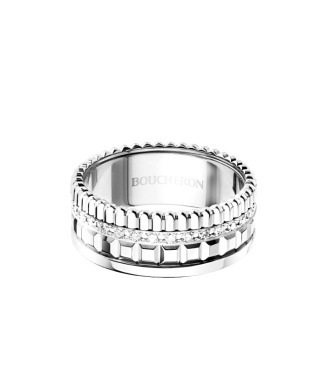 キャトル ダブルホワイト ダイヤモンド リング スモール