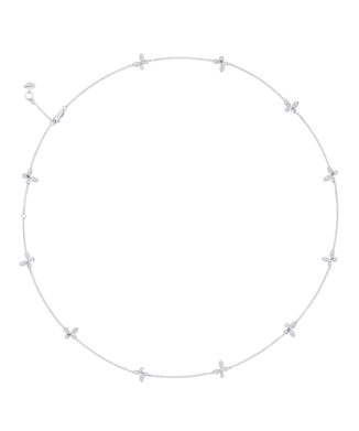 パヴェ バタフライ ダイヤモンド プティ ネックレス