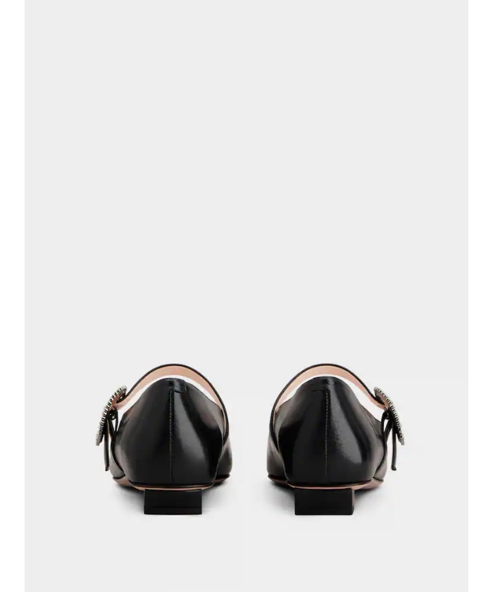 Roger Vivier ブラック レザーバレリーナ　サイズ40 ブラック Woman ゴメッティーヌ レザー バレリーナ