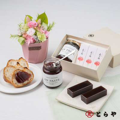 プリザ＆とらや「小形羊羹・あんペースト」