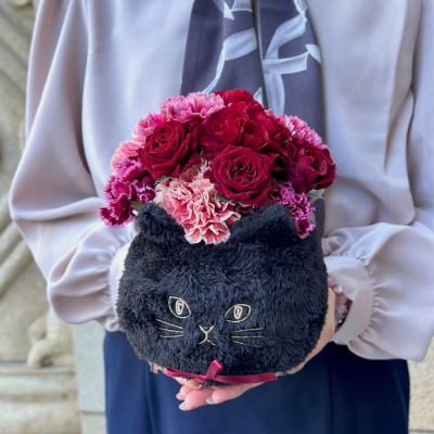 生花アレンジメント にゃレンジメント クロ