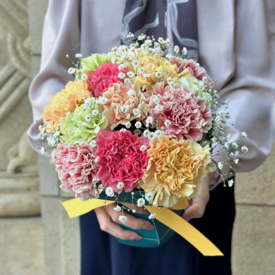 生花花束 スタンディングブーケ カラフル