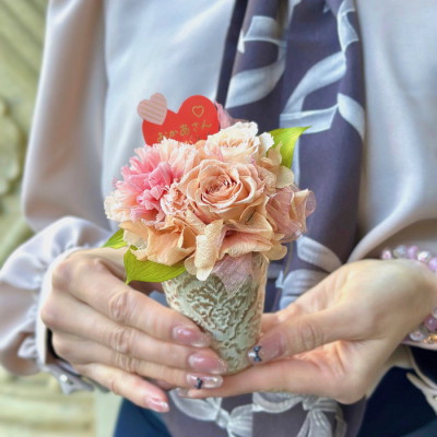 プリザーブドフラワー ガルド ピンク