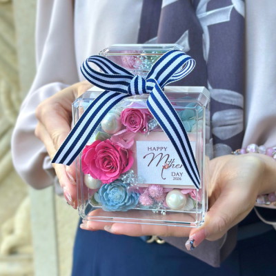 プリザーブドフラワー パフューム ローズピーチ