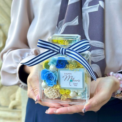 プリザーブドフラワー パフューム ターコイズ