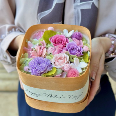 プリザーブドフラワー ブルームベント M ピンク