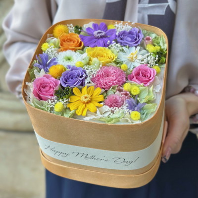 プリザーブドフラワー ブルームベント L カラフル