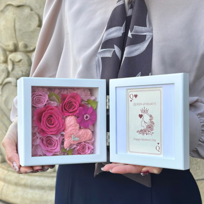 プリザーブドフラワー ハートピクチャー