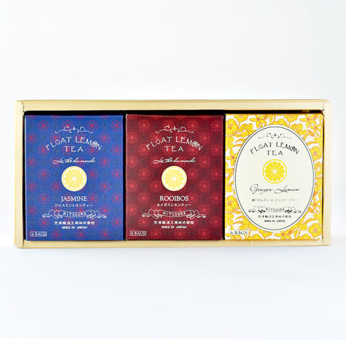 ベージュの箱に入った光浦醸造の「FLT White Box Gift(JAS、ROO、GIN)」