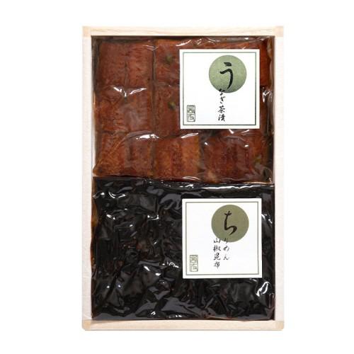 ベージュの木箱に入った近江今津 西友の「西友のお茶漬詰合せ」
