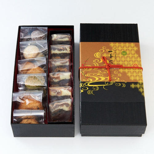 「京のこころを贈る洋菓子 一善や」の「干柿と胡桃と無花果のミルフィーユ6個と国産バタークッキー6種の詰合せセット」