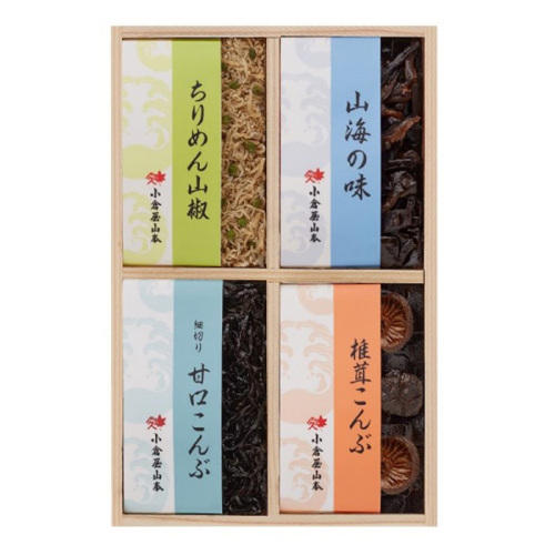 昆布4袋の詰め合わせ。